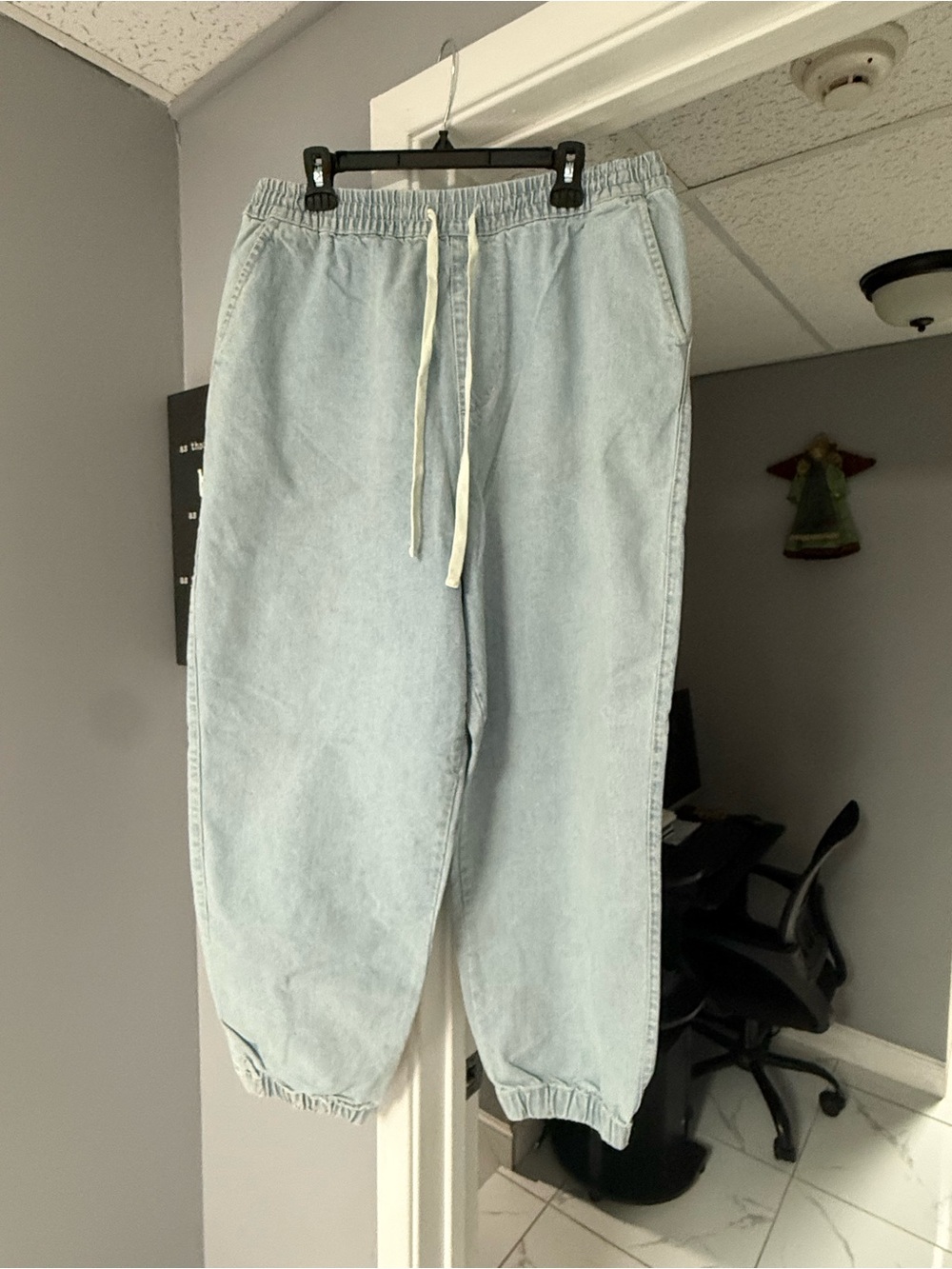 BDG Light Blue Denim joggers BIG